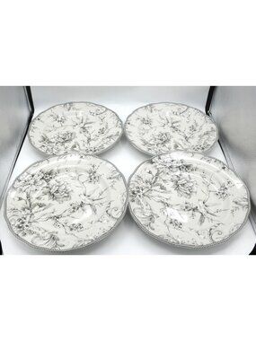Adelaide Antique White by 222 Fifth 10-34 In. Dinner Plates Set of 4 22FADEAW